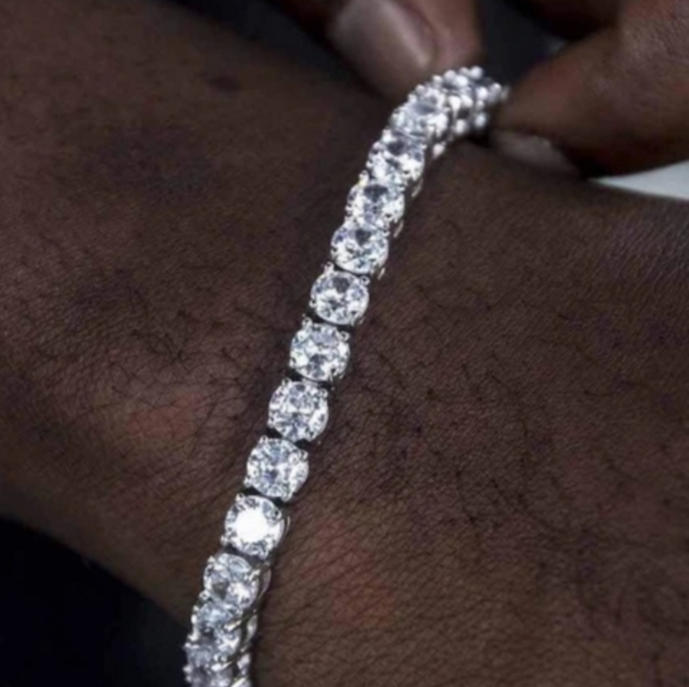 Tennis ice out bling bracelet